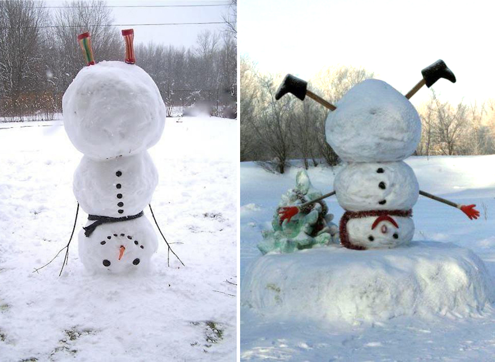 Créer un bonhomme de neige